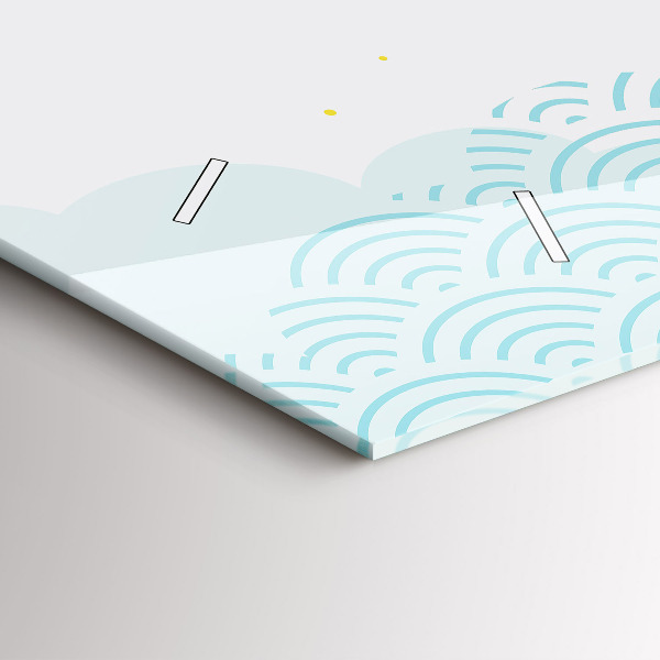 Horizontale Uhr mit motiv Dekoratives Muster