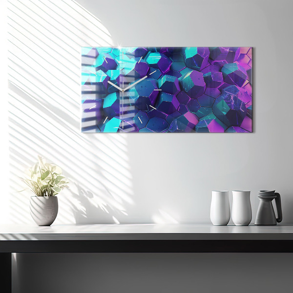 Horizontale Uhr Geometrische Formen