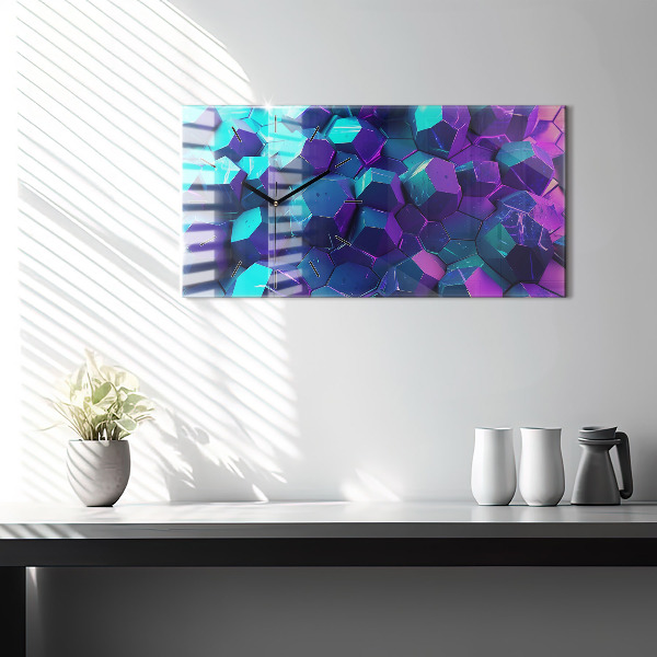 Horizontale Uhr Geometrische Formen