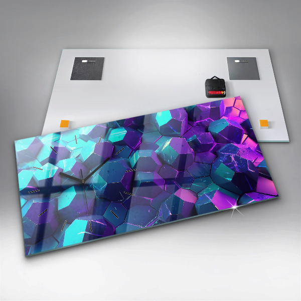 Horizontale Uhr Geometrische Formen