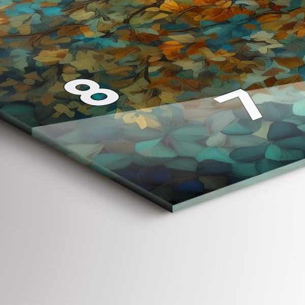 Horizontale Uhr mit motiv Mosaik-Baum