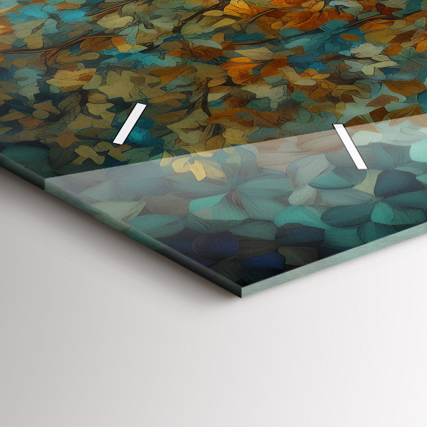 Horizontale Uhr mit motiv Mosaik-Baum