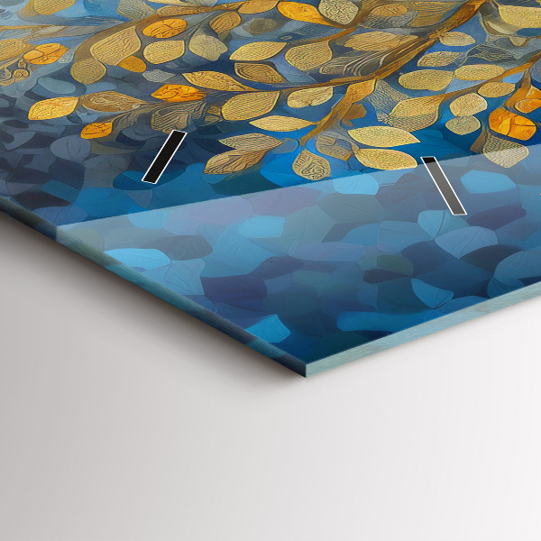 Horizontale Uhr Abstrakter Baum