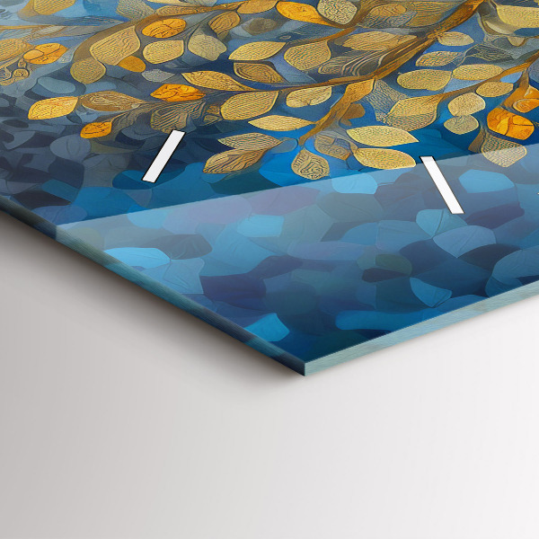 Horizontale Uhr Abstrakter Baum