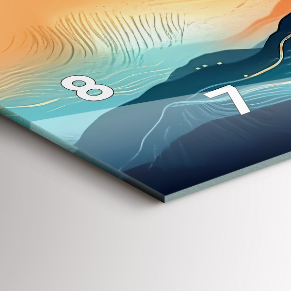 Horizontale Uhr Berglandschaft