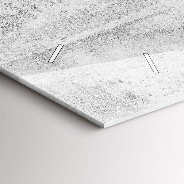 Horizontale Uhr Betonwand