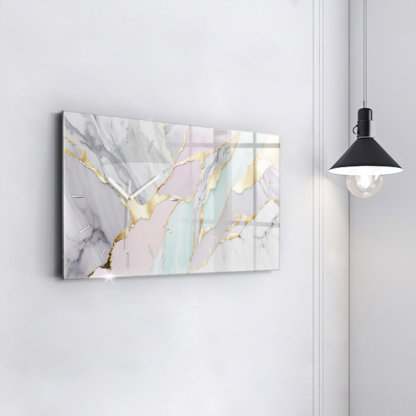 Horizontale Uhr mit motiv Marmor-Muster