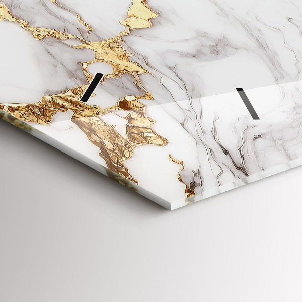 Horizontale Uhr mit motiv Dekorativer Marmor