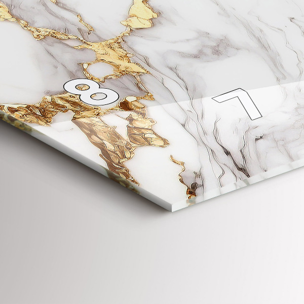 Horizontale Uhr mit motiv Dekorativer Marmor