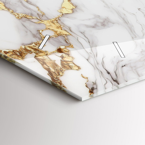 Horizontale Uhr mit motiv Dekorativer Marmor