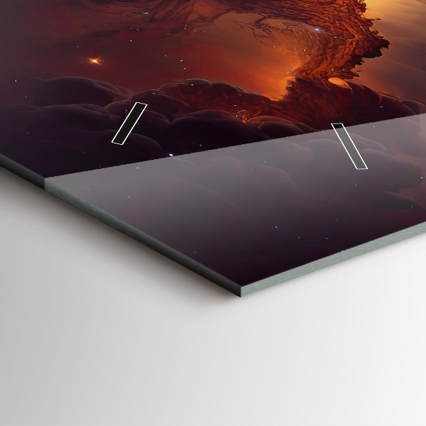 Horizontale Uhr Kosmische Welt der Sterne