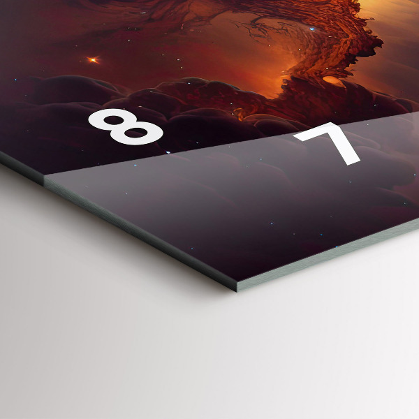 Horizontale Uhr Kosmische Welt der Sterne