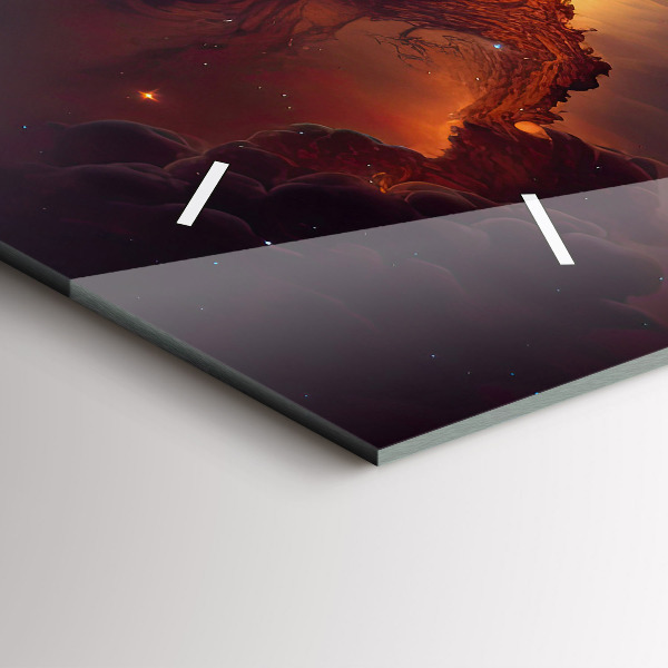 Horizontale Uhr Kosmische Welt der Sterne