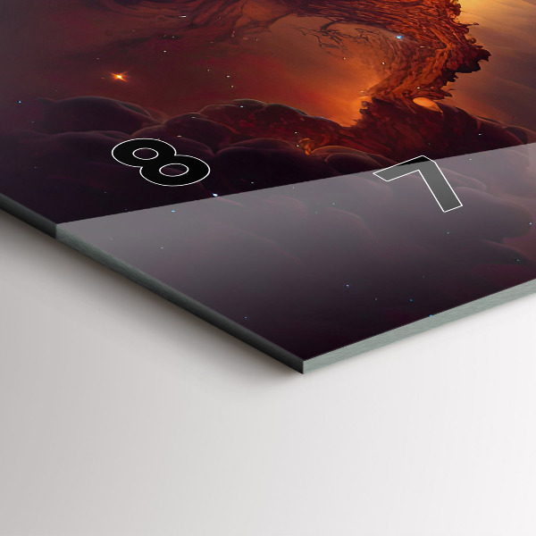 Horizontale Uhr Kosmische Welt der Sterne