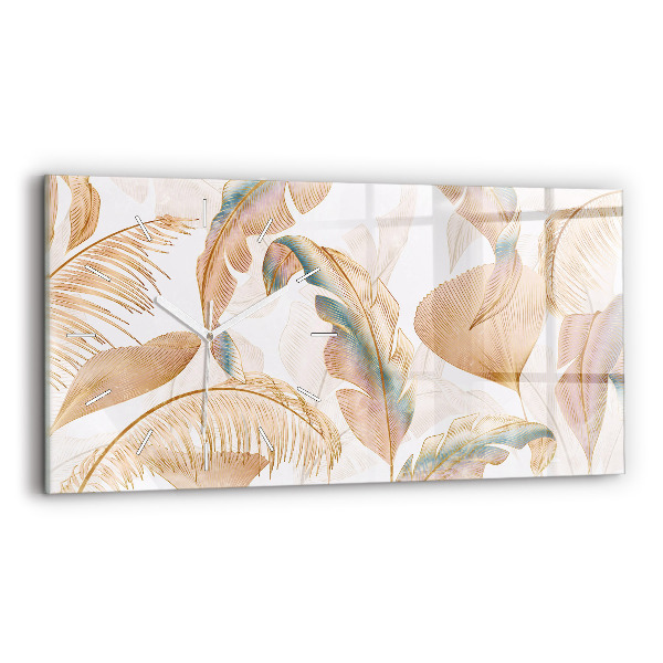 Horizontale Uhr Blattmuster Natur