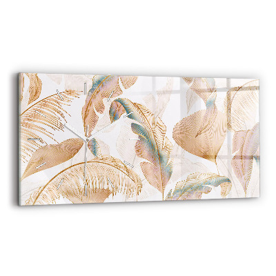 Horizontale Uhr Blattmuster Natur