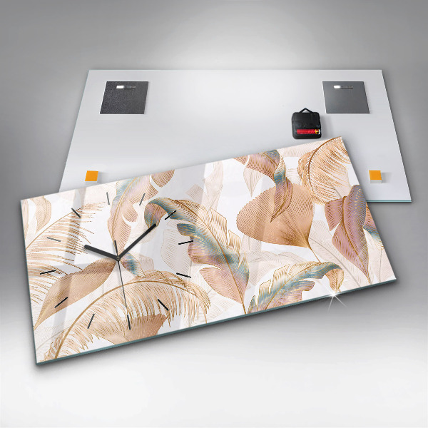 Horizontale Uhr Blattmuster Natur