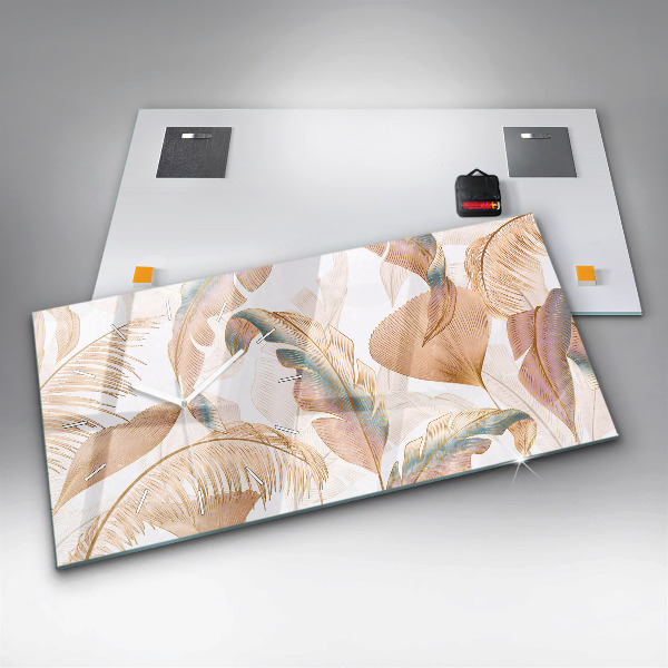 Horizontale Uhr Blattmuster Natur