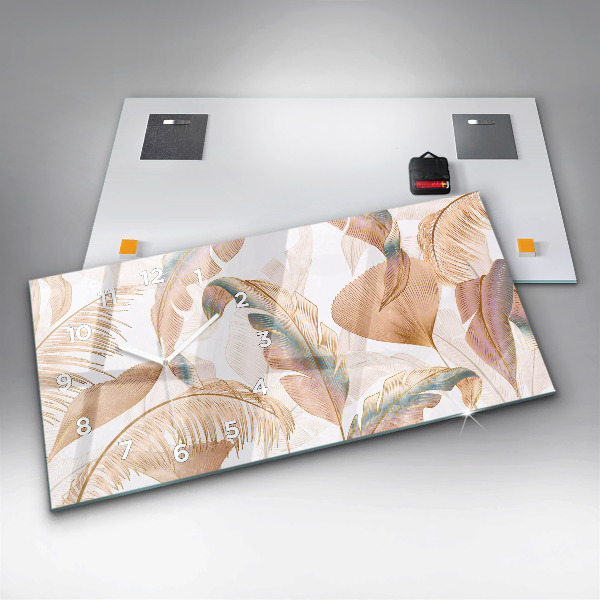 Horizontale Uhr Blattmuster Natur