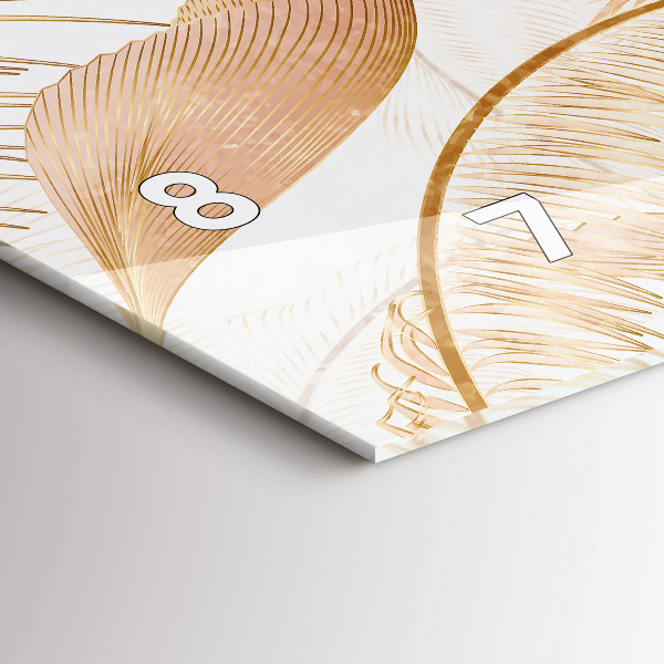 Horizontale Uhr Blattmuster Natur