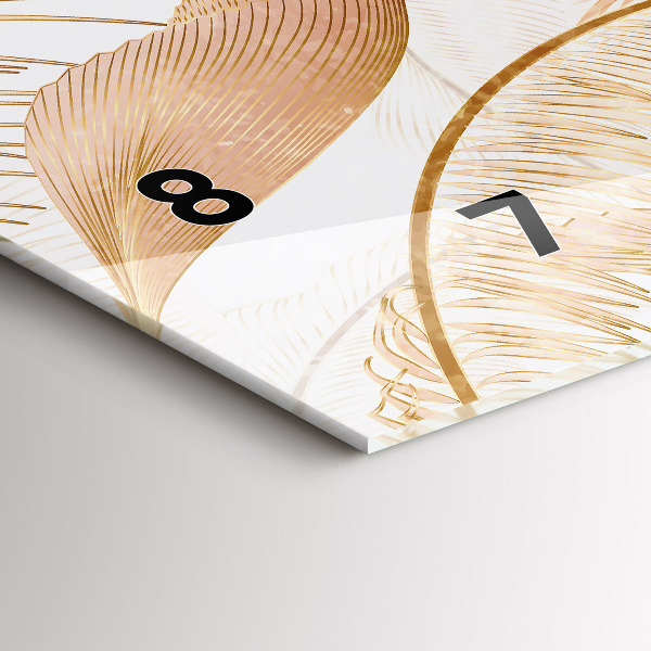 Horizontale Uhr Blattmuster Natur