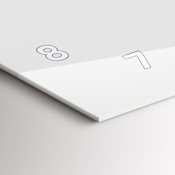 Horizontale Uhr mit motiv Marmor-Kunst