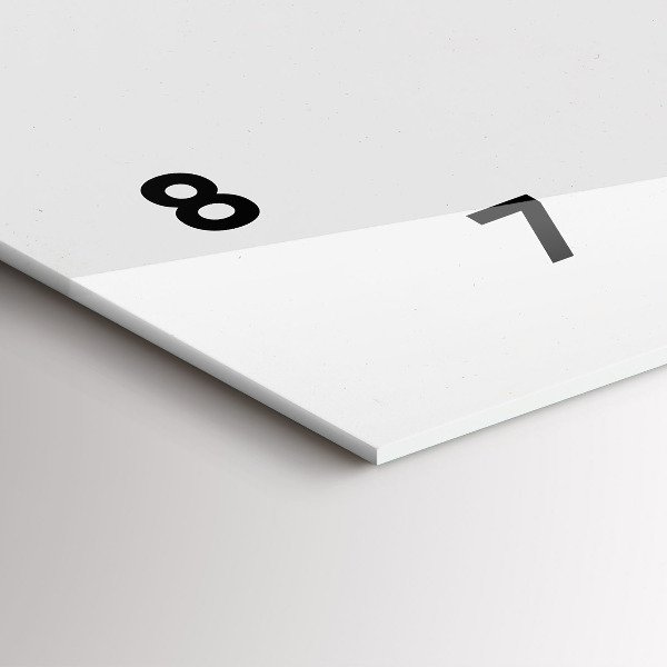 Horizontale Uhr mit motiv Marmor-Kunst