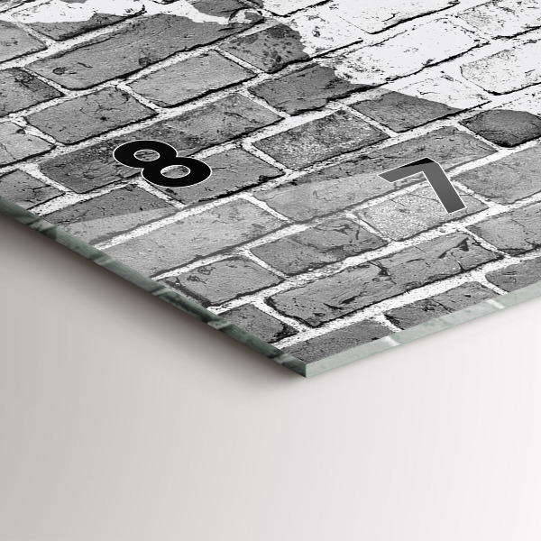 Horizontale Uhr mit motiv Weltkarte an der Wand