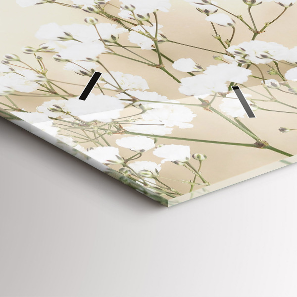 Horizontale Uhr Blühende Blumen