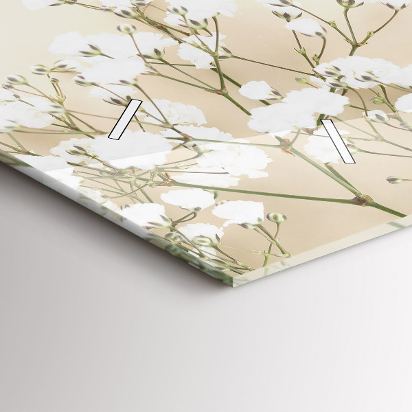 Horizontale Uhr Blühende Blumen