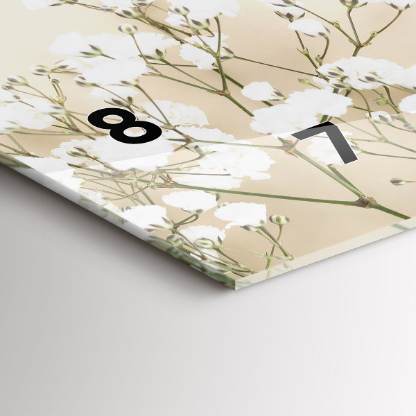 Horizontale Uhr Blühende Blumen