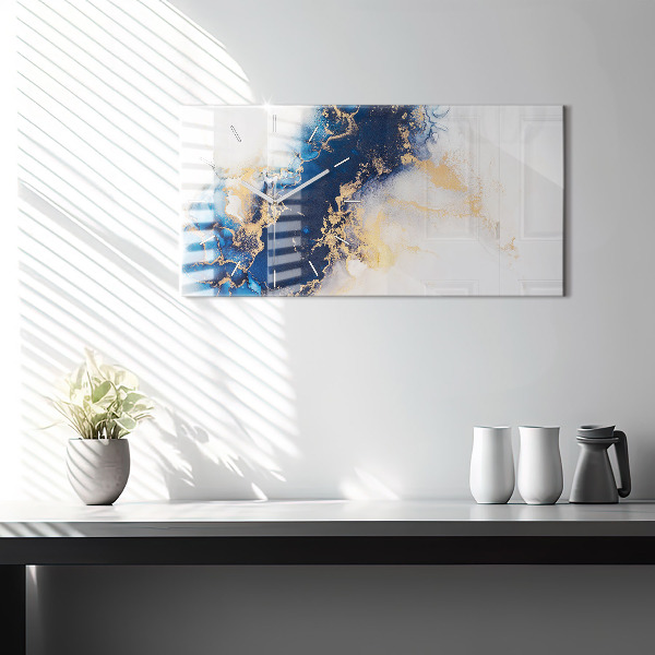 Horizontale Uhr mit motiv Marmoriertes Muster