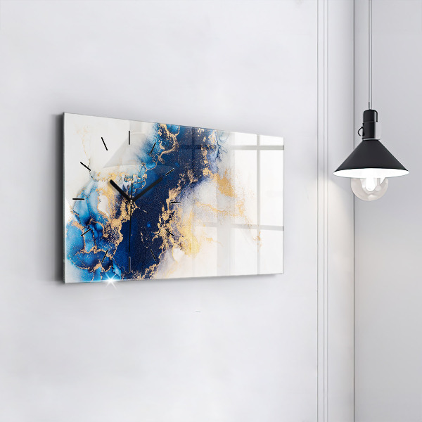 Horizontale Uhr mit motiv Marmoriertes Muster