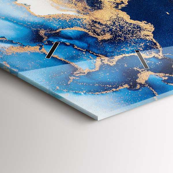 Horizontale Uhr mit motiv Marmoriertes Muster