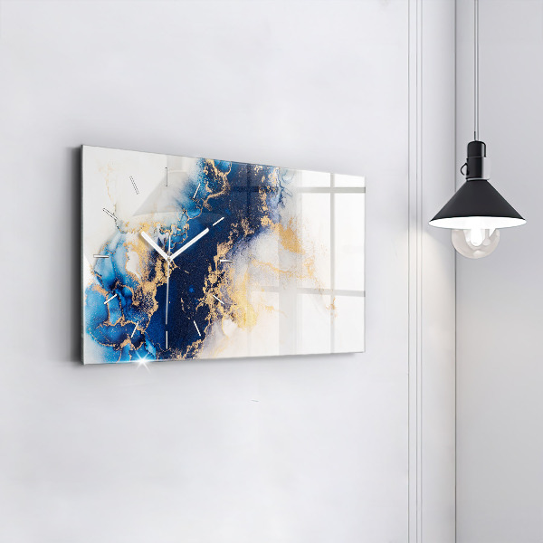 Horizontale Uhr mit motiv Marmoriertes Muster