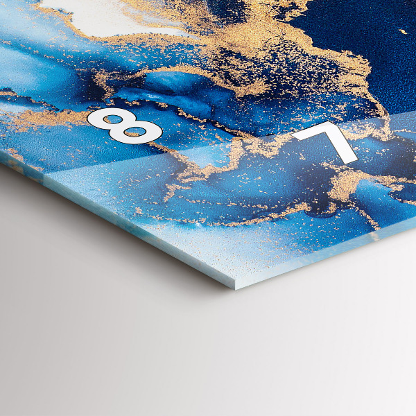 Horizontale Uhr mit motiv Marmoriertes Muster