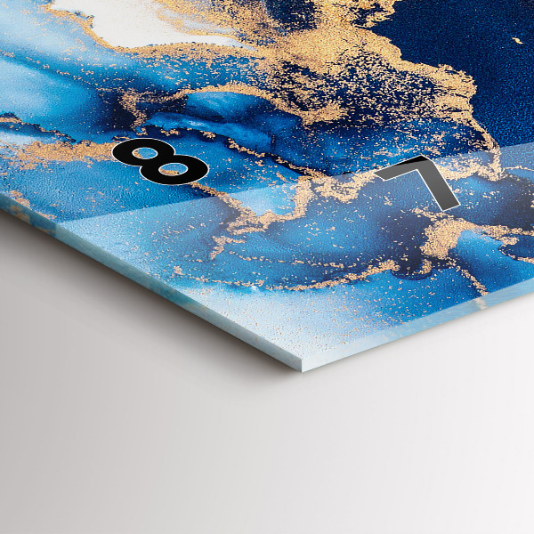 Horizontale Uhr mit motiv Marmoriertes Muster