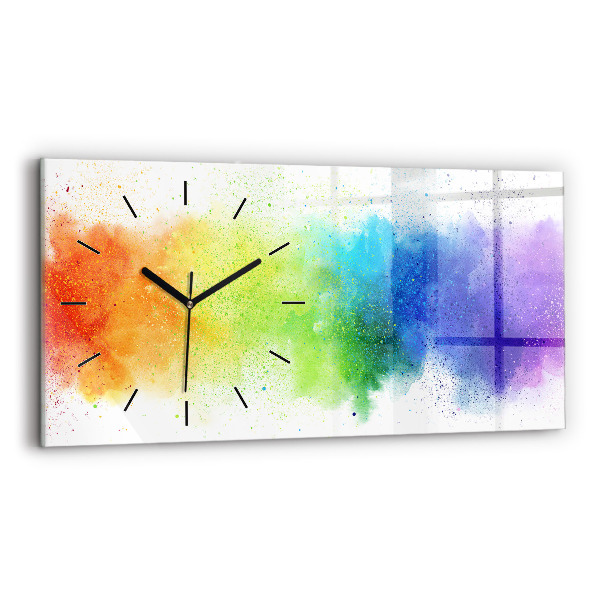 Horizontale Uhr mit motiv Abstrakter Regenbogen