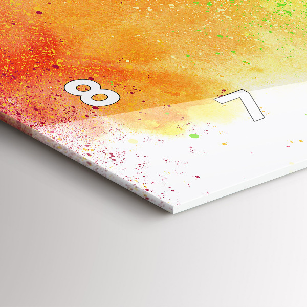 Horizontale Uhr mit motiv Abstrakter Regenbogen