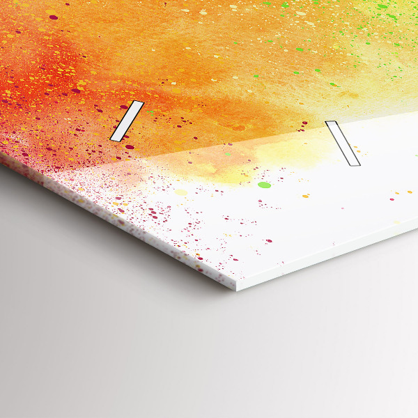 Horizontale Uhr mit motiv Abstrakter Regenbogen