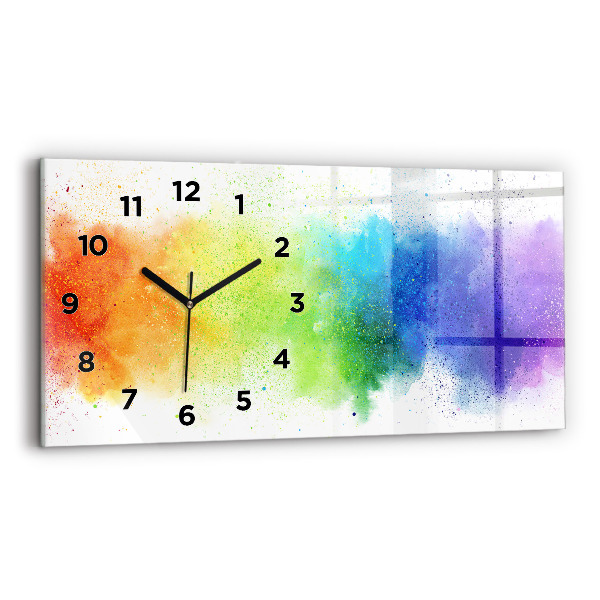 Horizontale Uhr mit motiv Abstrakter Regenbogen