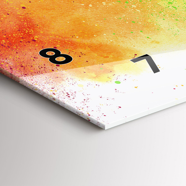 Horizontale Uhr mit motiv Abstrakter Regenbogen