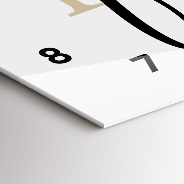 Horizontale Uhr Familieninschrift