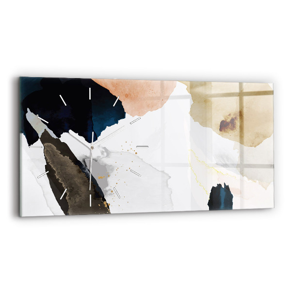 Horizontale Uhr mit motiv Flecken abstrakt