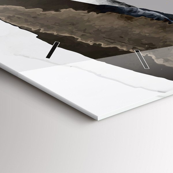 Horizontale Uhr mit motiv Flecken abstrakt