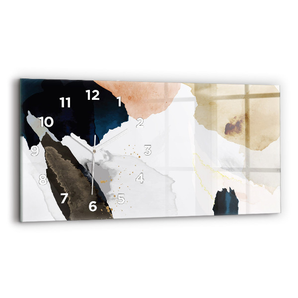 Horizontale Uhr mit motiv Flecken abstrakt