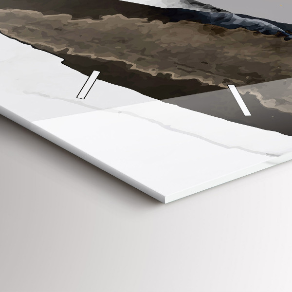 Horizontale Uhr mit motiv Flecken abstrakt