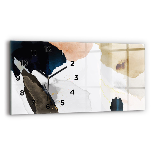 Horizontale Uhr mit motiv Flecken abstrakt