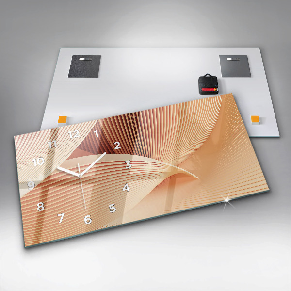 Horizontale Uhr Wellen abstraktes Muster