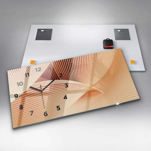 Horizontale Uhr Wellen abstraktes Muster